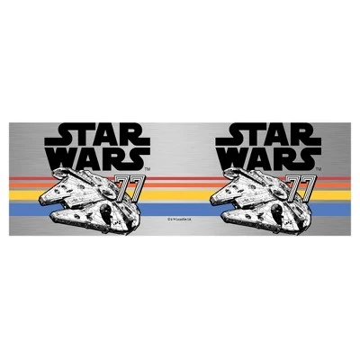 Star Wars Retro Millennium Falcon Logo Stainless Steel Tumbler w/Lid