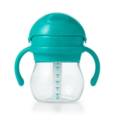 OXO Tot Transitions Straw Cup with Removable Handles - 6oz - Teal - Image 2