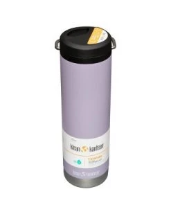 Klean Kanteen 20oz TKWide Insulated Stainless Steel Water Bottle with Twist Straw Cap Black