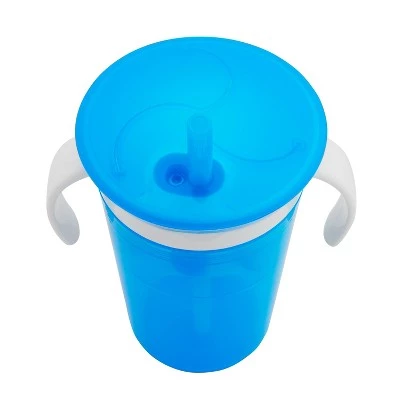 Munchkin SnackCatch & Sip 2-in-1 Snack Catcher and Spill Proof Cup - 2pk Blue - Image 3