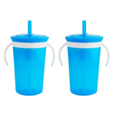 Munchkin SnackCatch & Sip 2-in-1 Snack Catcher and Spill Proof Cup - 2pk Blue - Image 5