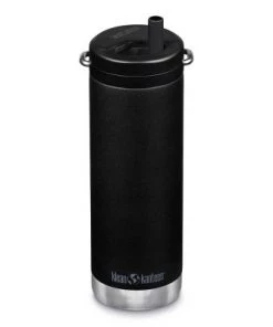 Klean Kanteen 16oz TKWide Insulated Stainless Steel Water Bottle with Twist Straw Cap Purple
