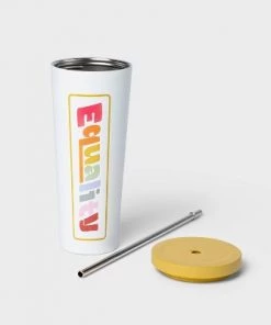 24oz Tumbler with Straw Equality Multicolor - Pride