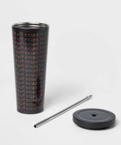 24oz Tumbler with Straw Love is Not a Crime Multicolor - Pride