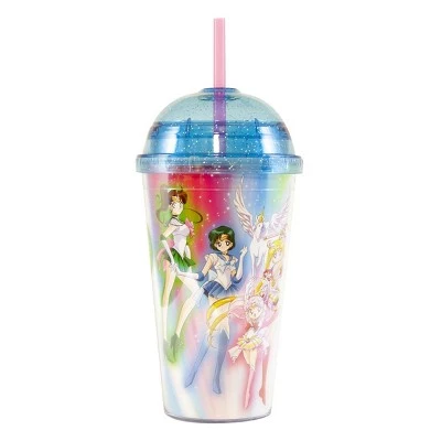 Just Funky Sailor Moon 16oz. Carnival Cup with Glitter Dome Lid - Image 2