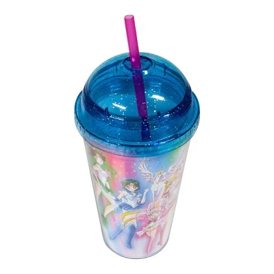 Just Funky Sailor Moon 16oz. Carnival Cup with Glitter Dome Lid - Image 3