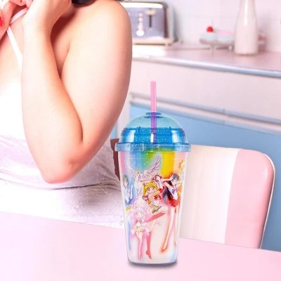 Just Funky Sailor Moon 16oz. Carnival Cup with Glitter Dome Lid - Image 4
