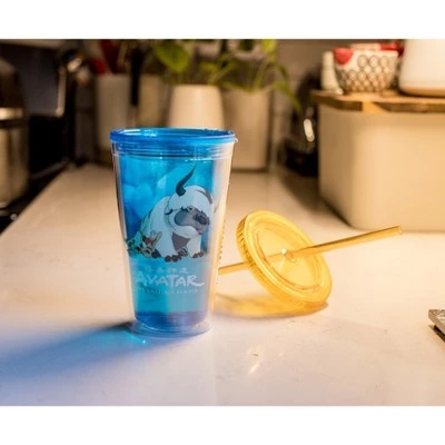 Surreal Entertainment Avatar: The Last Airbender Aang and Appa Carnival Cup With Straw | 16 Ounces - Image 2
