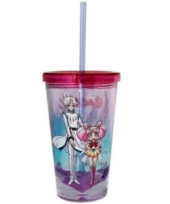 Just Funky Sailor Moon Pegasus Diamond Bottom 16oz Carnival Cup w/ Straw & Lid