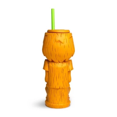 Beeline Creative Geeki Tikis Scooby-Doo Shaggy Plastic Tumbler with Straw | Holds 20 Ounces
