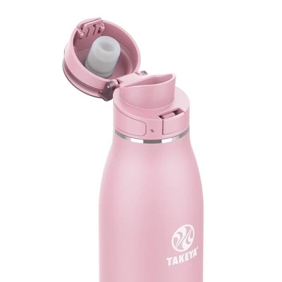 Takeya 17oz Insulated Stainless Steel Travel Mug with Flip-Lock Spout Lid- Blush