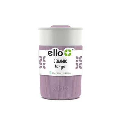 Ello Archie 12oz Ceramic Travel Mug Light Purple - Image 4