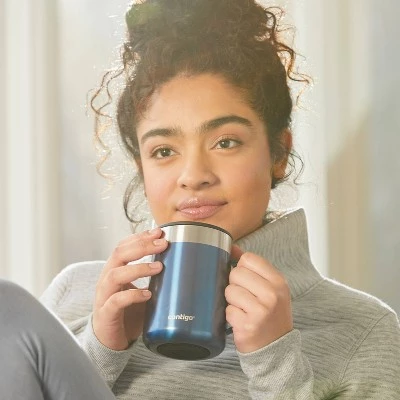 Contigo 14oz Stainless Steel Vacuum-Insulated Mug with Handle Salt - Image 9