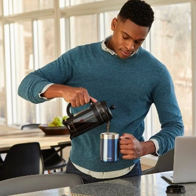 Contigo 14oz Stainless Steel Vacuum-Insulated Mug with Handle Salt - Image 11