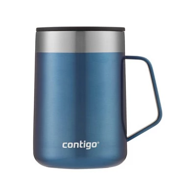 Contigo 14oz Stainless Steel Vacuum-Insulated Mug with Handle Salt - Image 14