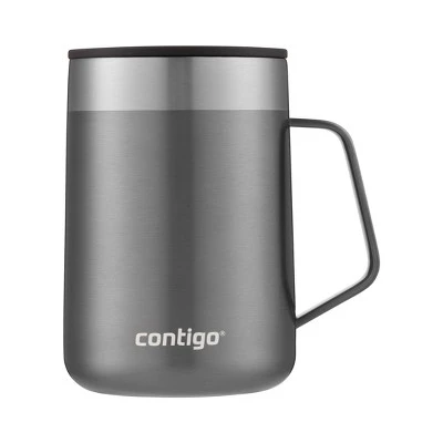 Contigo 14oz Stainless Steel Vacuum-Insulated Mug with Handle Salt - Image 15
