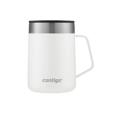 Contigo 14oz Stainless Steel Vacuum-Insulated Mug with Handle Salt - Image 17