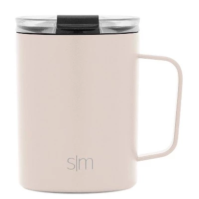 Simple Modern 12oz Stainless Steel Scout Mug with Clear Flip Lid New Ivory - Image 11