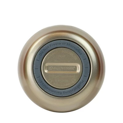 EcoVessel PORT 10oz Insulated Stainless Steel Stemless Wine Glass / Whiskey / Cocktail Tumbler Rose Gold