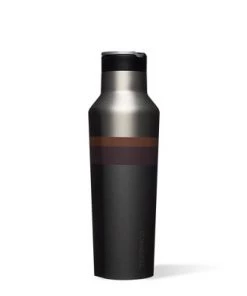 Corkcicle Star Wars 20 Ounce Sport Canteen Triple Insulated Stainless Steel Water Bottle with Straw Cap and Folding Metal Handle, Mandalorian