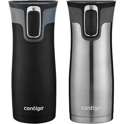 Contigo 16 oz. West Loop 2.0 Insulated Stainless Steel Travel Mug - 2-Pack - Image 5