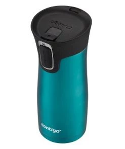 Contigo 16oz AutoSeal West Loop Stainless Steel Travel Mug Spirulina