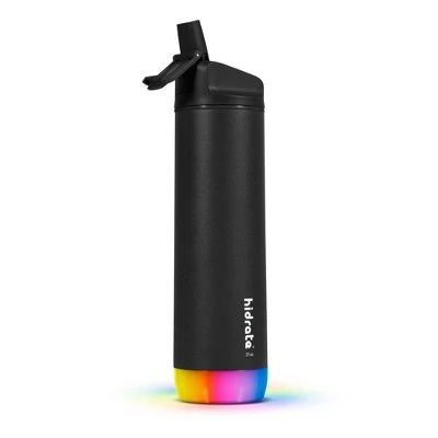 Hidrate Spark HidrateSpark PRO 21oz Vacuum Insulated Stainless Steel Bluetooth Smart Water Bottle with Straw Lid Black