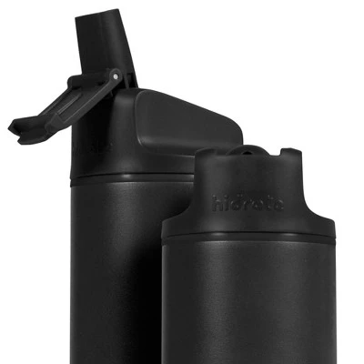 Hidrate Spark HidrateSpark PRO 21oz Vacuum Insulated Stainless Steel Bluetooth Smart Water Bottle with Straw Lid Black - Image 2