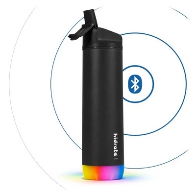 Hidrate Spark HidrateSpark PRO 21oz Vacuum Insulated Stainless Steel Bluetooth Smart Water Bottle with Straw Lid Black - Image 3