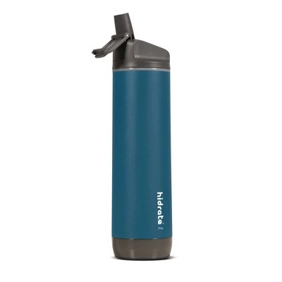 Hidrate Spark HidrateSpark PRO 21oz Vacuum Insulated Stainless Steel Bluetooth Smart Water Bottle with Straw Lid Black - Image 6