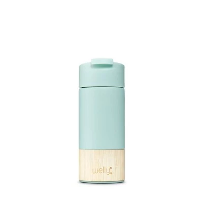 Welly Bottle Welly 12oz Vacuum Insulated Stainless Steel Travel Mug with Flip Lid Mint - Image 8
