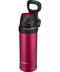 Zojirushi 16oz Flip-and-Go Stainless Steel Travel Mug SM-QHE48 - Hibiscus Red