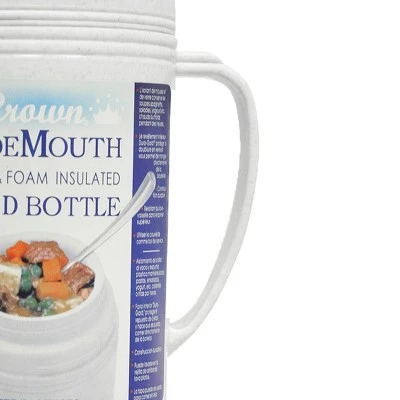 Brentwood 1.0L Wide Mouth Mouth Glass Vacuum/Foam Insulated Food Thermos - Image 3
