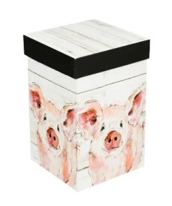 Evergreen Ceramic Perfect Cup w/Box, 17 oz., Pretty Pink Pig