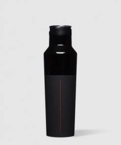 Corkcicle Star Wars 20 Ounce Sport Canteen Triple Insulated Stainless Steel Water Bottle with Straw Cap and Folding Metal Handle, Darth Vader