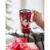 Evergreen Ceramic FLOMO 360 Travel Cup, 17 oz., Winter Gnome