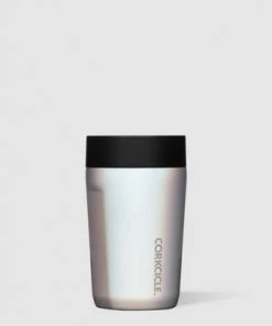 Corkcicle Commuter Cup 9 Ounce Insulated Stainless Steel Spill Proof Travel Coffee Mug with Sip Lid for Hot and Cold Drinks, Prismatic