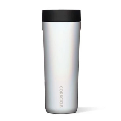 Corkcicle Commuter Cup 17 Ounce Insulated Stainless Steel Spill Proof Travel Coffee Mug with Sip Lid for Hot and Cold Drinks, Prismatic
