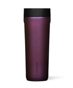 Corkcicle Commuter Cup 17 Ounce Insulated Stainless Steel Spill Proof Travel Coffee Mug with Sip Lid for Hot and Cold Drinks, Nebula