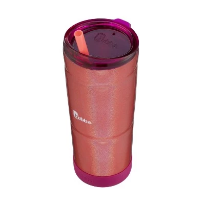 bubba Envy S Stainless Steel Tumbler with Straw and Rubberized Bumper Iridescent Pink Sorbet