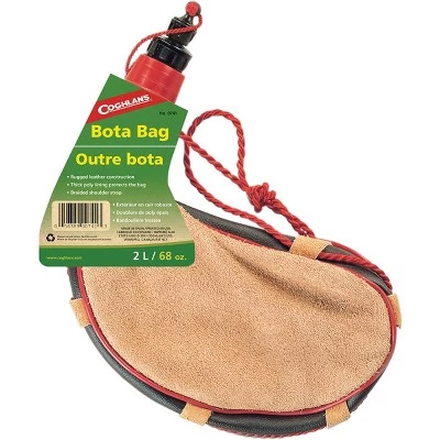 Coghlan's Bota Bag, Rugged Leather Spanish Wine Skin Heavy Poly Lining - Image 3