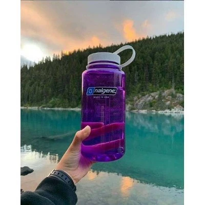 Nalgene 32oz Wide Mouth Water Bottle Gray - Image 3