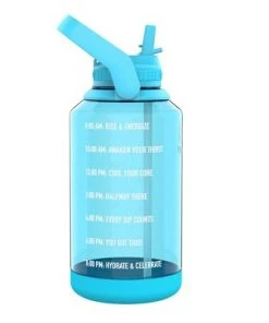 Takeya 64oz Tritan Motivational Water Bottle with Straw Lid Pink