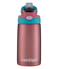 Contigo Kids Stainless Steel Water Bottle with Redesigned AUTOSPOUT Straw Taro/juniper