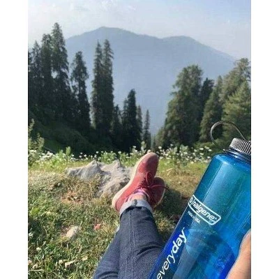 Nalgene 48oz Wide Mouth Water Bottle Gray