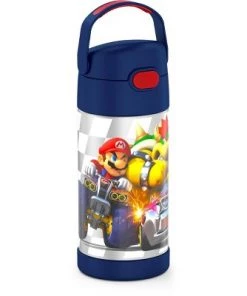 Thermos 12oz FUNtainer Water Bottle with Bail Handle - Mario Kart