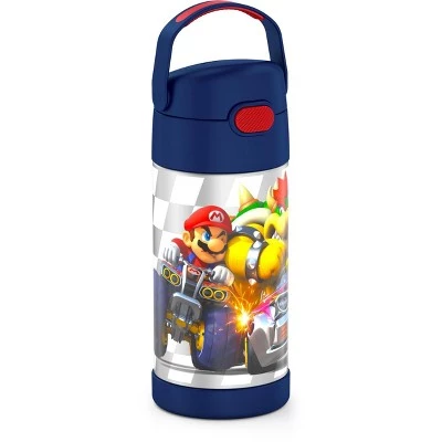 Thermos 12oz FUNtainer Water Bottle with Bail Handle - Mario Kart