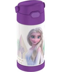 Thermos 12oz FUNtainer Water Bottle with Bail Handle - Purple Frozen 2