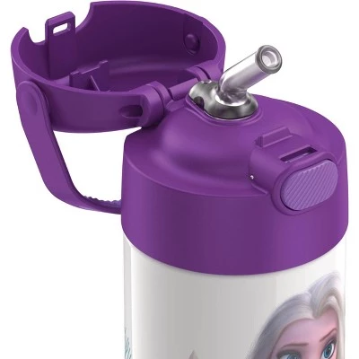 Thermos 12oz FUNtainer Water Bottle with Bail Handle - Purple Frozen 2 - Image 6