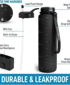 Hydration Nation Water Bottle With Time Marker 32 oz